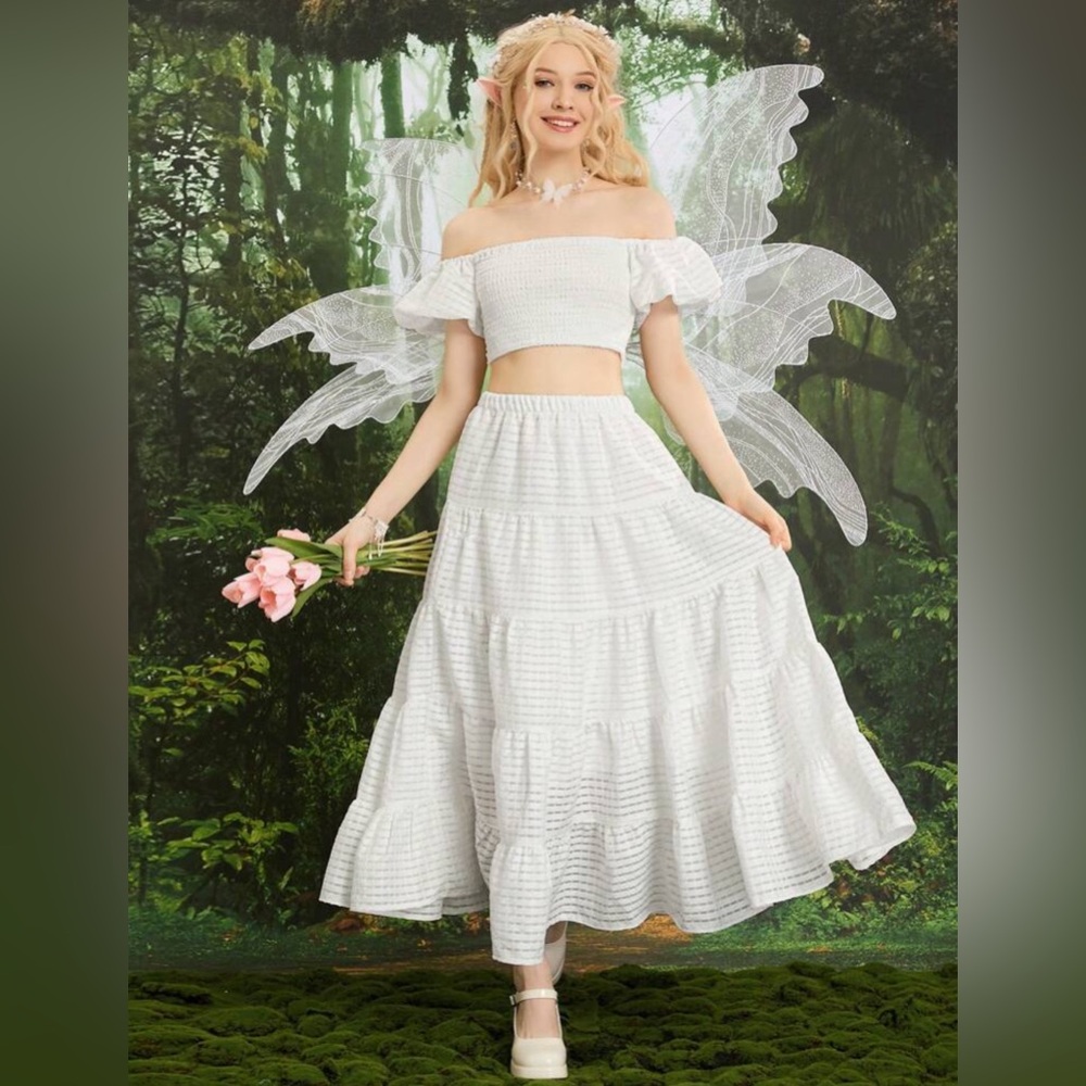 Off-shoulder and Long Skirt Set (Halloween Costume)